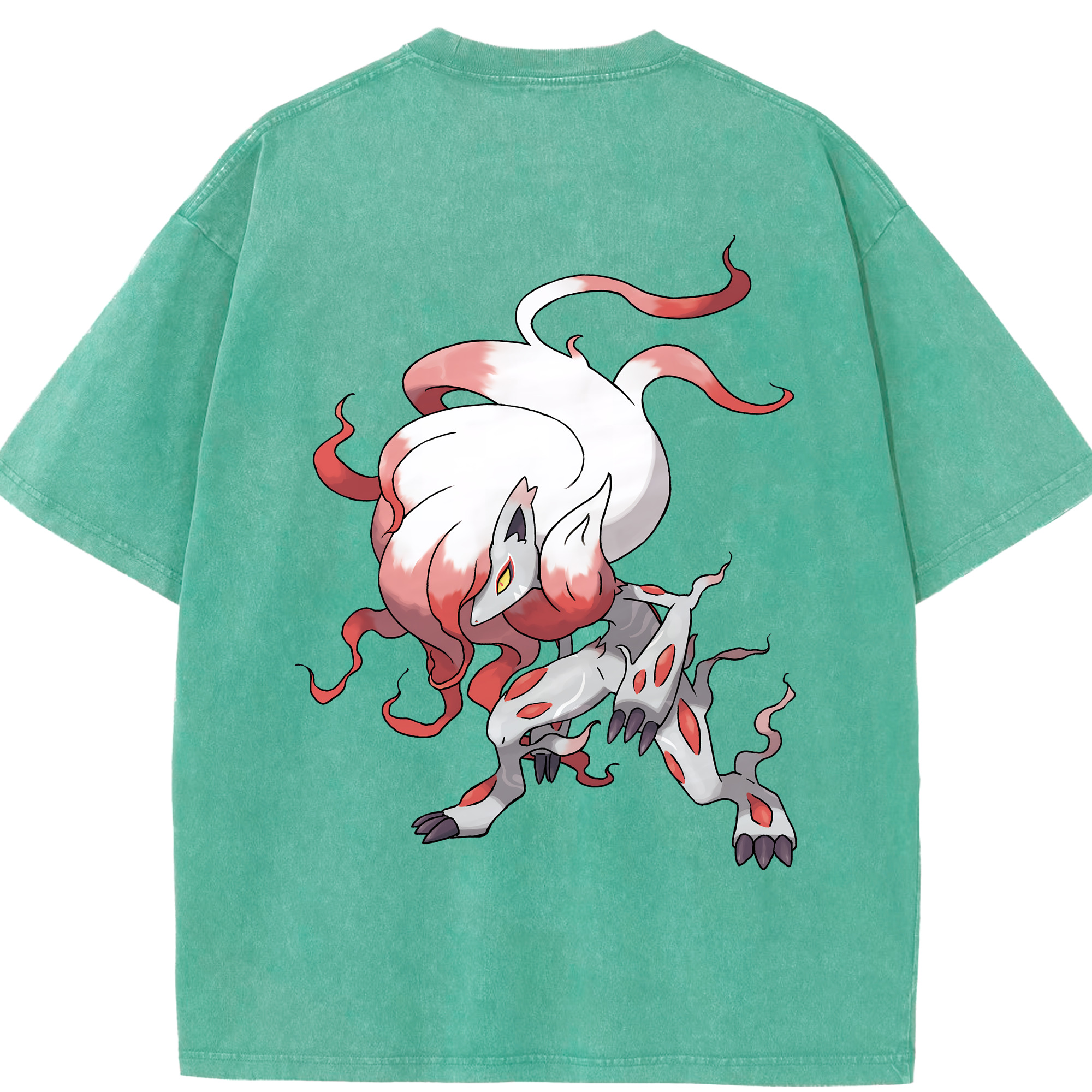 （画像用） ポケットモンスター Pokémon 綿100% ヴィンテージ風 半袖Tシャツ（背面プリント）